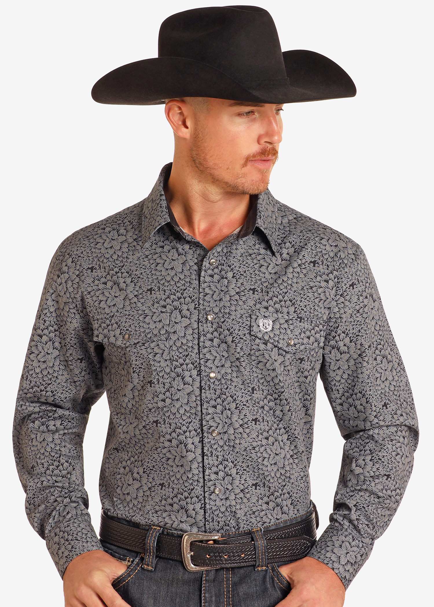 Floral Long Sleeve Snap Shirt