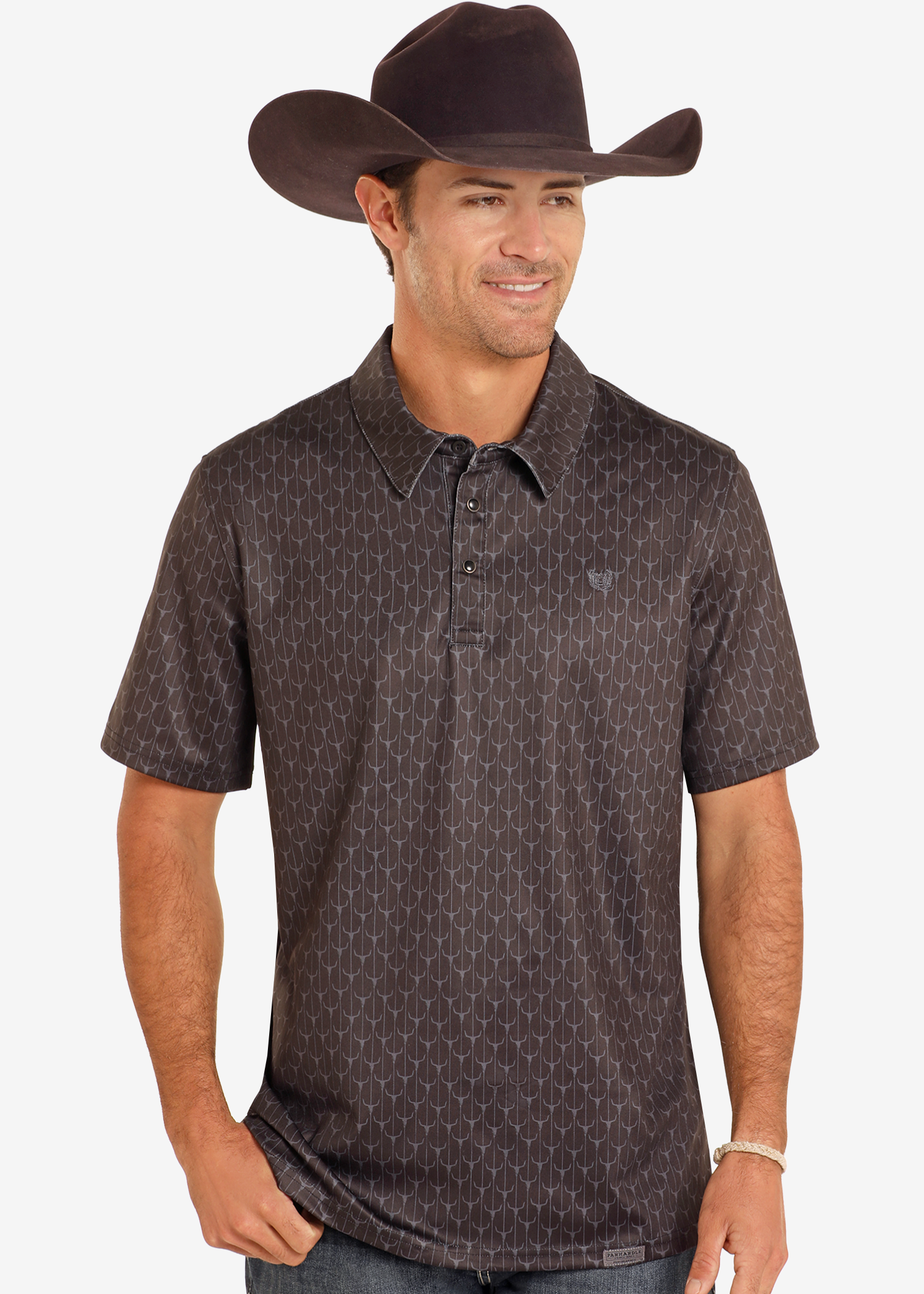 Steer Skull Performance Polo