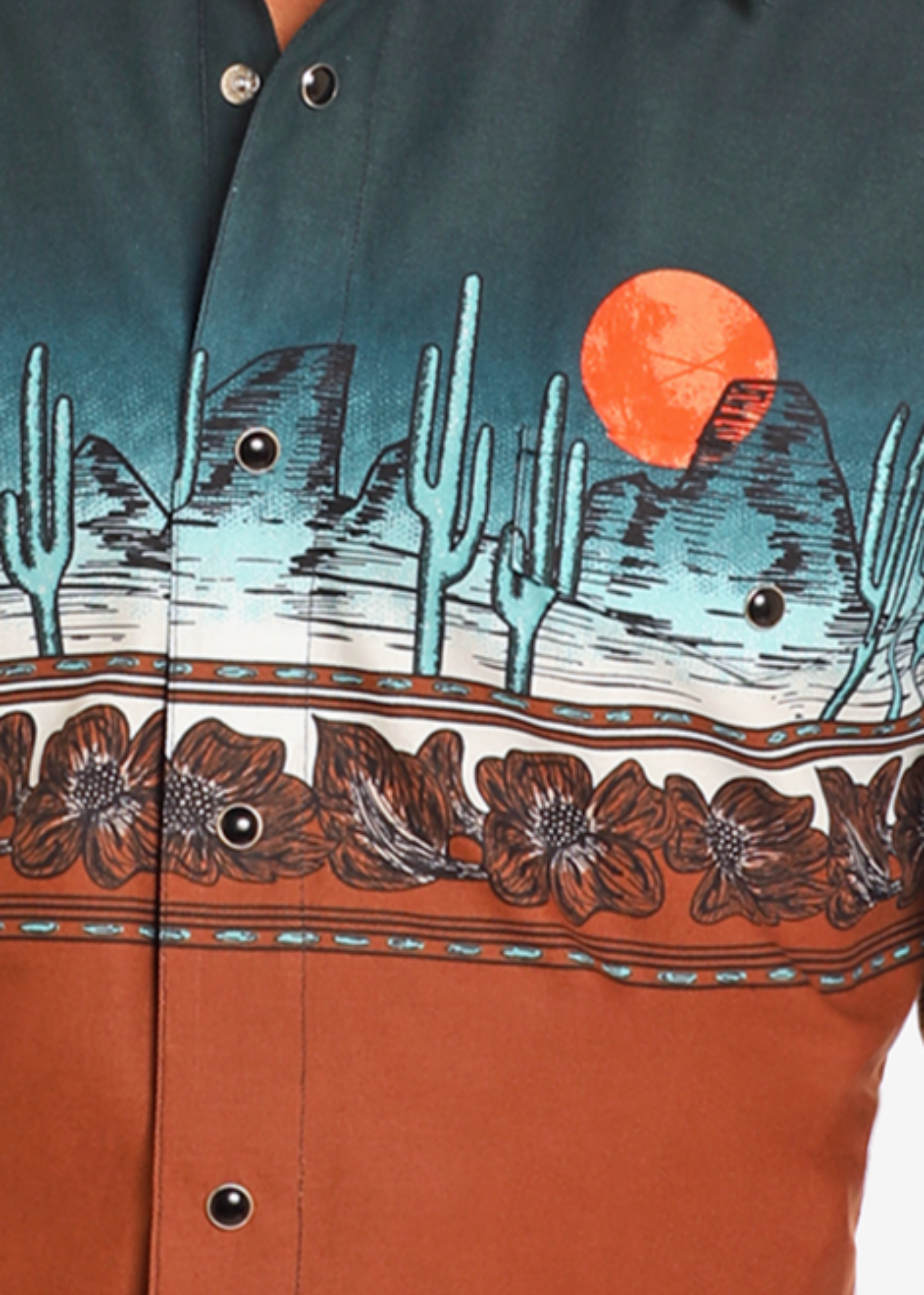 Desert Print Border Shirt