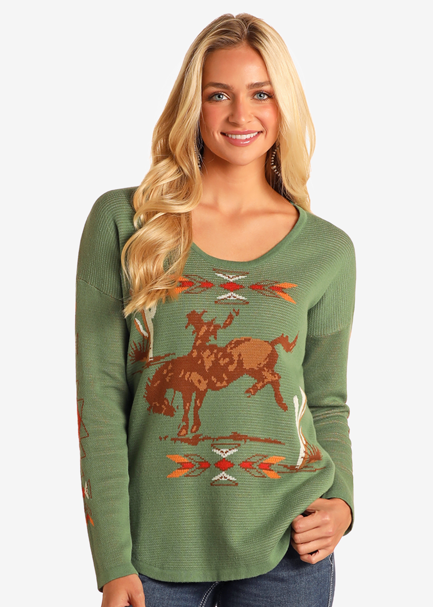 Bronc Rider Light Weight Sweater