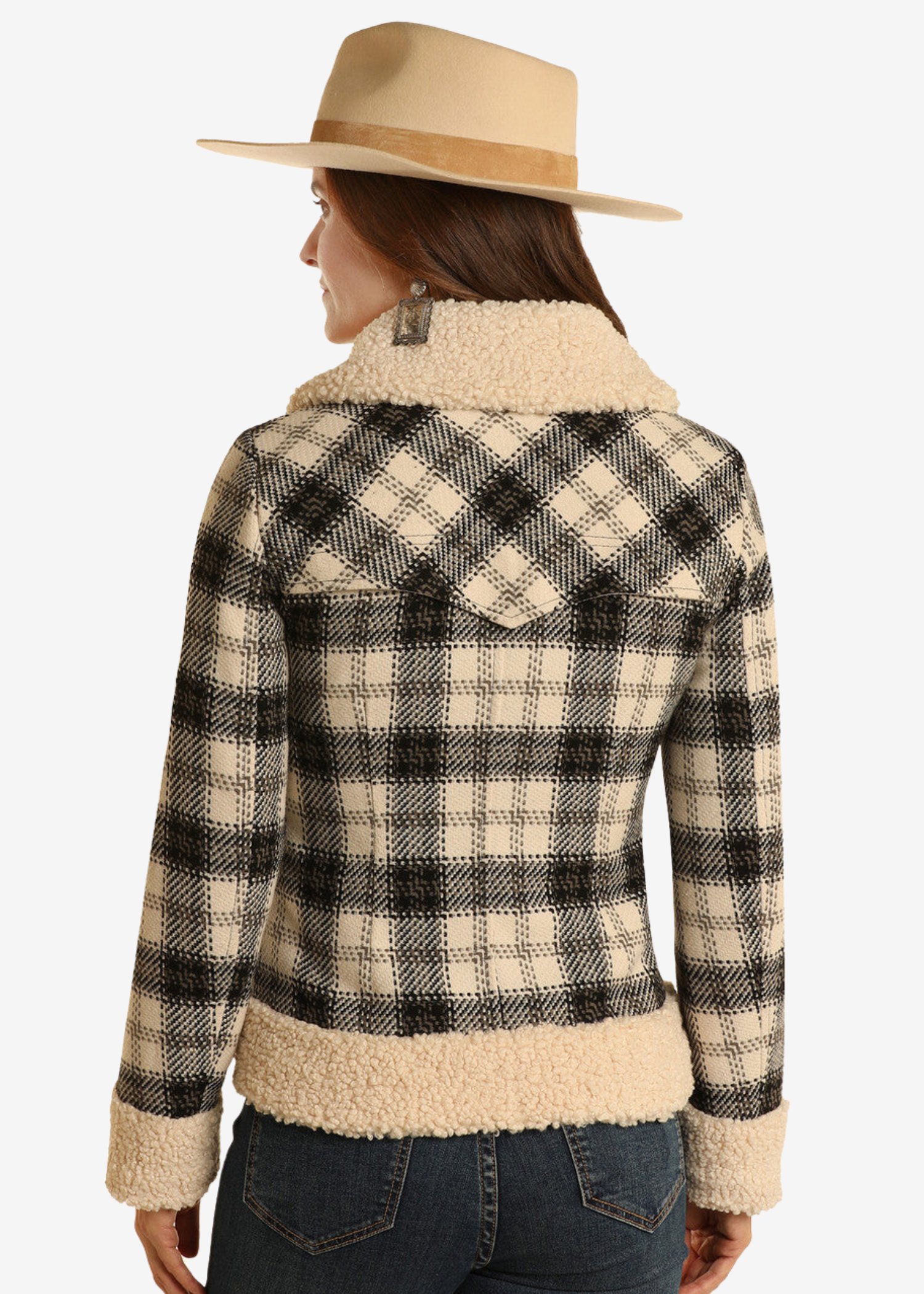 Powder River Plaid Berber Wool Coat