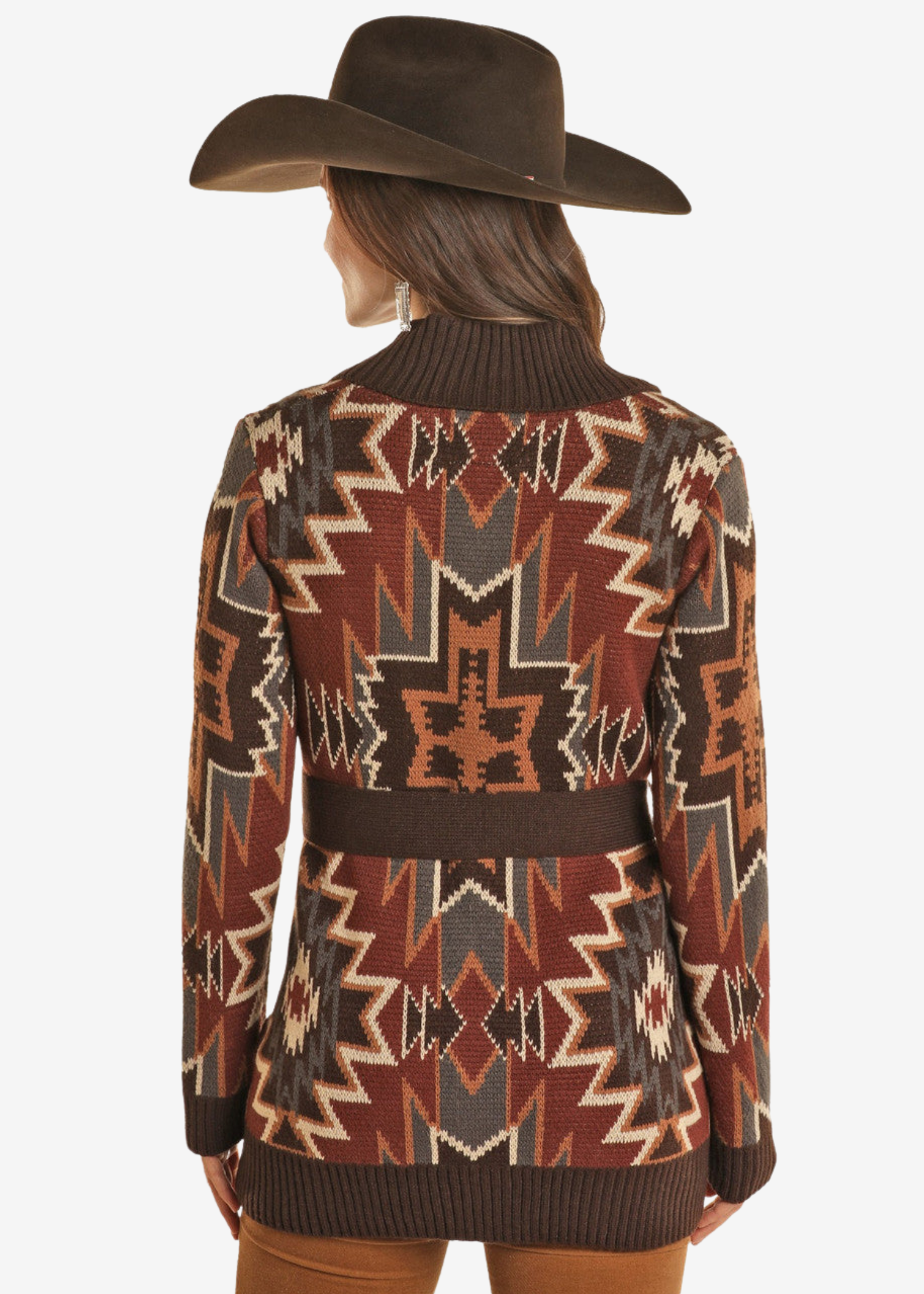 Powder River Aztec Belted Cardigan