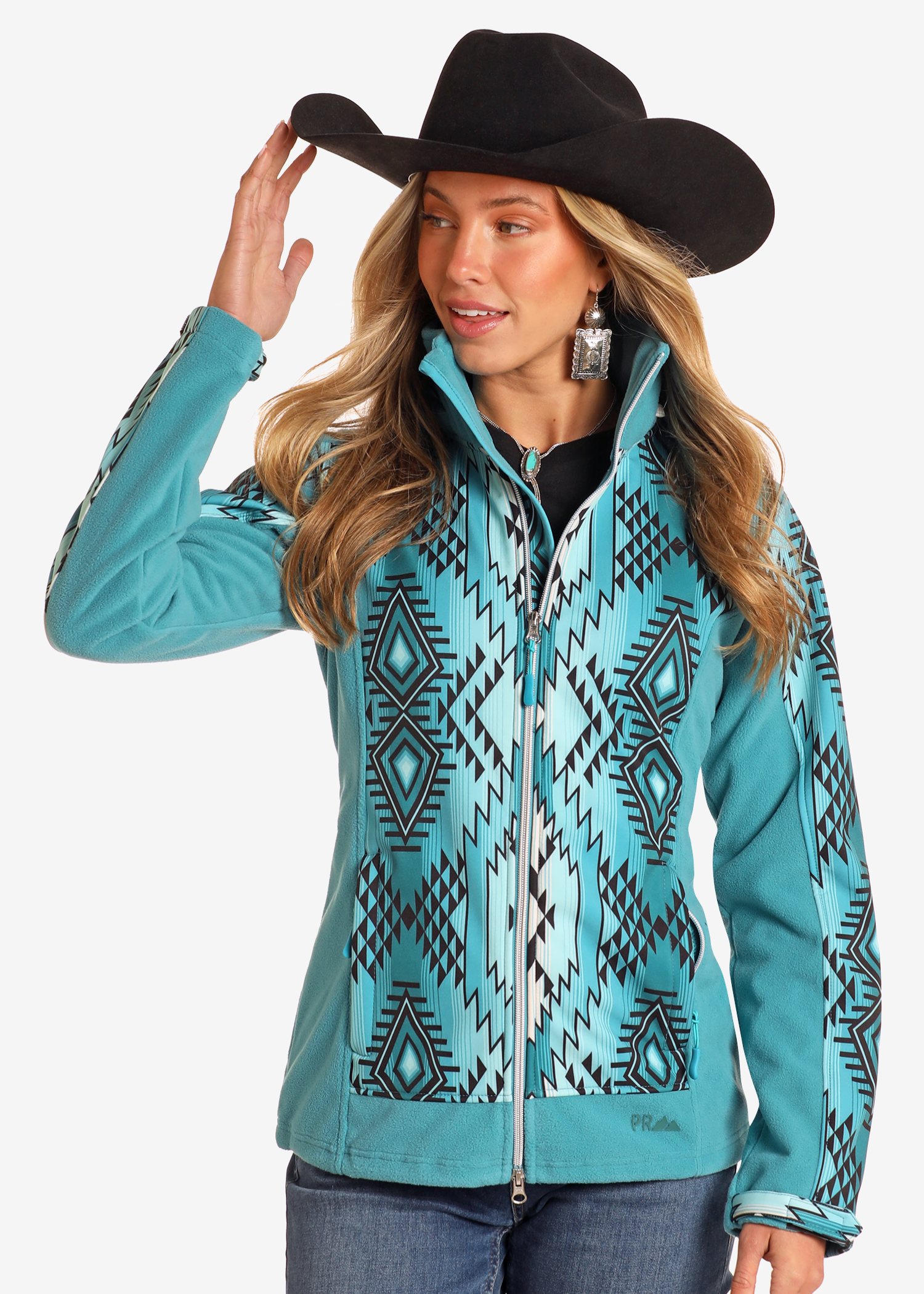 Aztec Printed Softshell Jacket