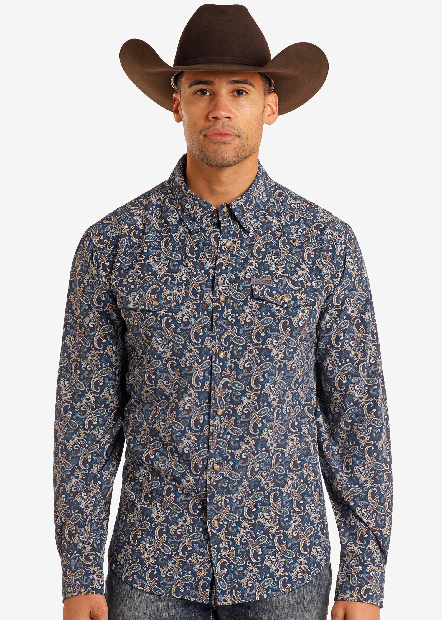 Paisley Long Sleeve Performance Shirt